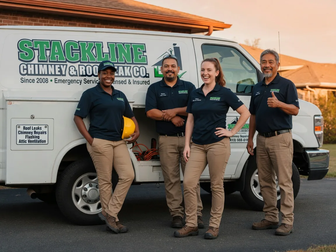 Chimney flashing repair company in Doss, TX